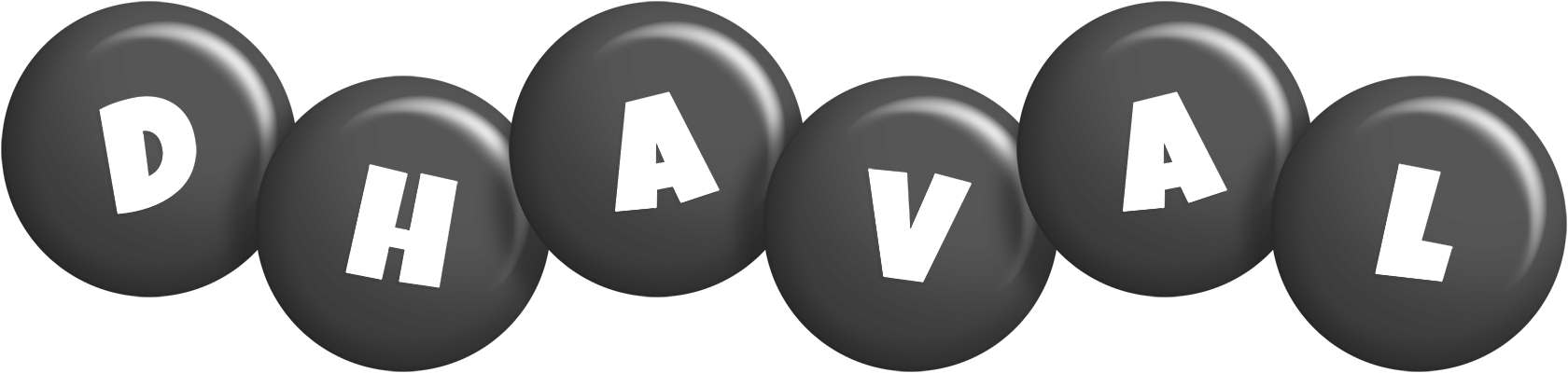 Dhaval candy-black logo