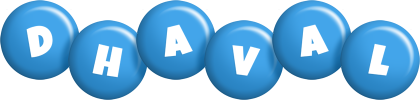 Dhaval candy-blue logo
