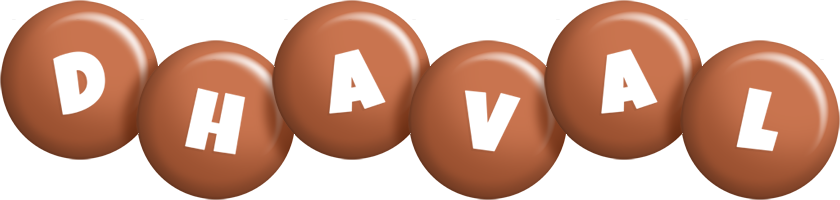 Dhaval candy-brown logo