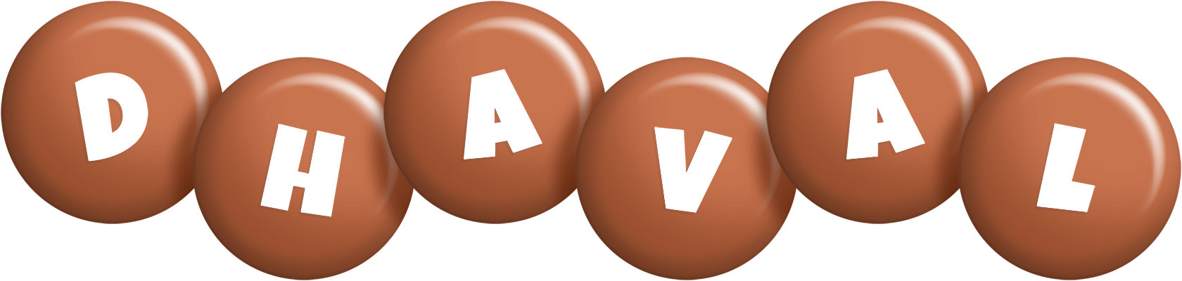 Dhaval candy-brown logo