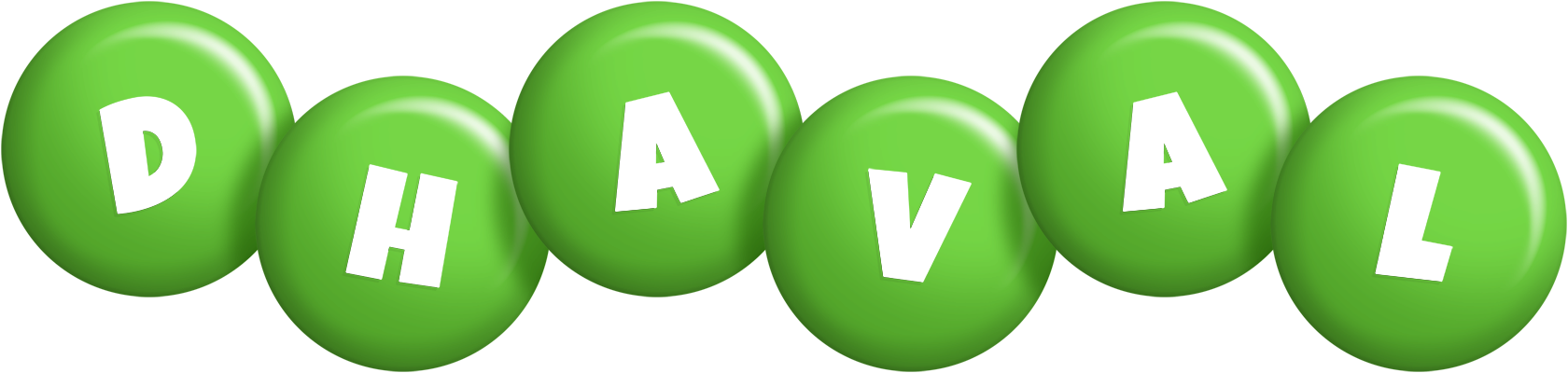 Dhaval candy-green logo