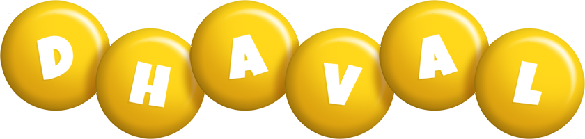 Dhaval candy-yellow logo