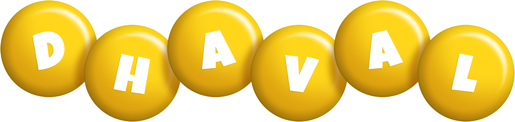 Dhaval candy-yellow logo
