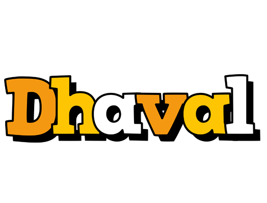Dhaval cartoon logo