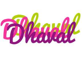 Dhaval flowers logo