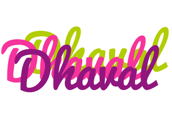 Dhaval flowers logo