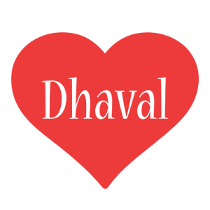 Dhaval love logo