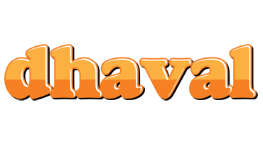 Dhaval orange logo