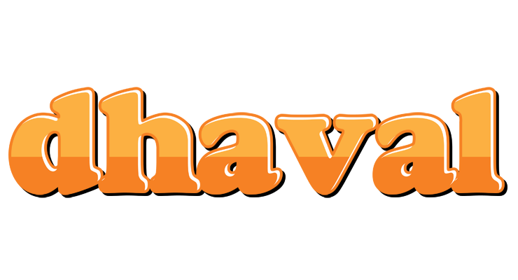 Dhaval orange logo