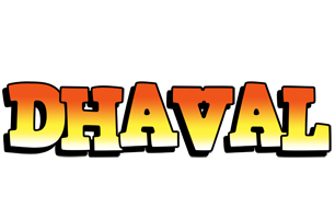 Dhaval sunset logo