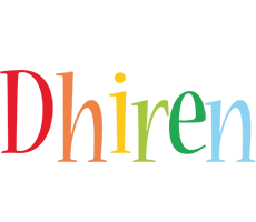 Dhiren birthday logo