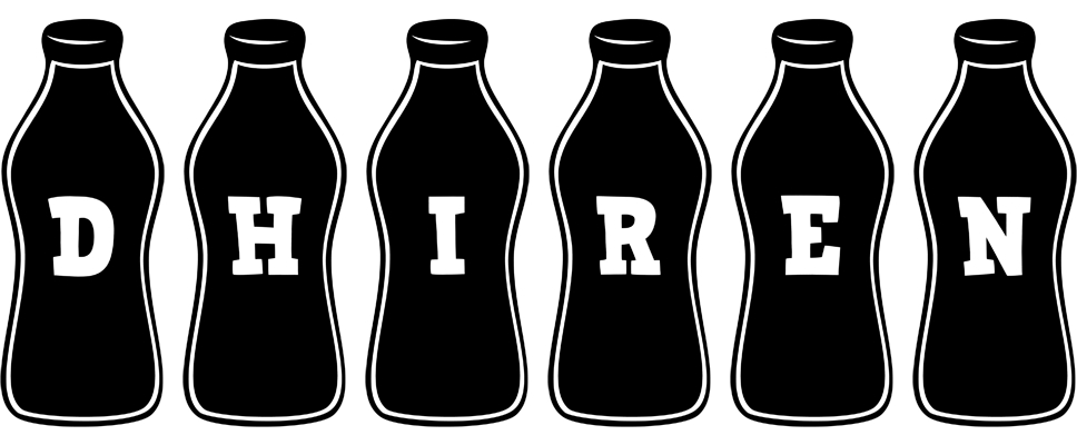 Dhiren bottle logo