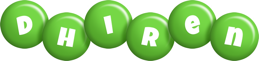 Dhiren candy-green logo