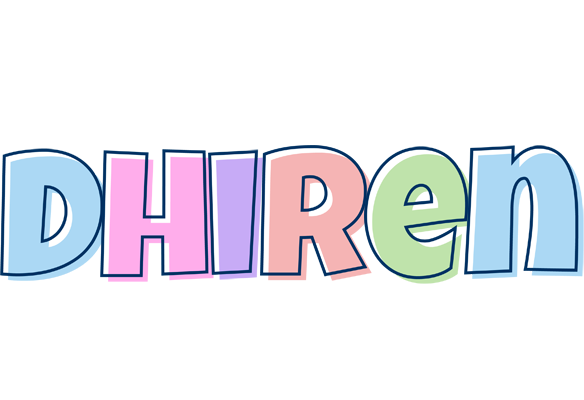 Dhiren pastel logo