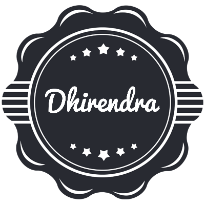 Dhirendra badge logo