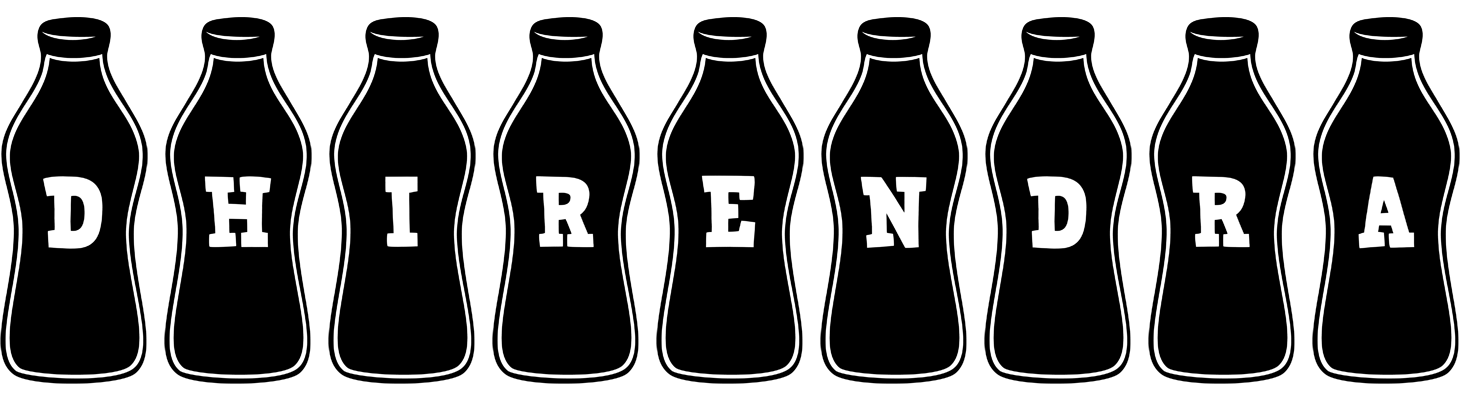 Dhirendra bottle logo