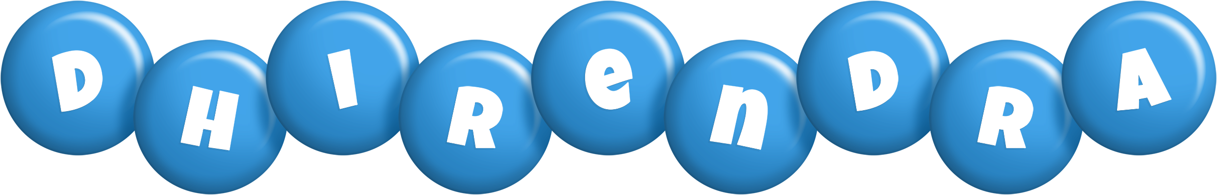 Dhirendra candy-blue logo