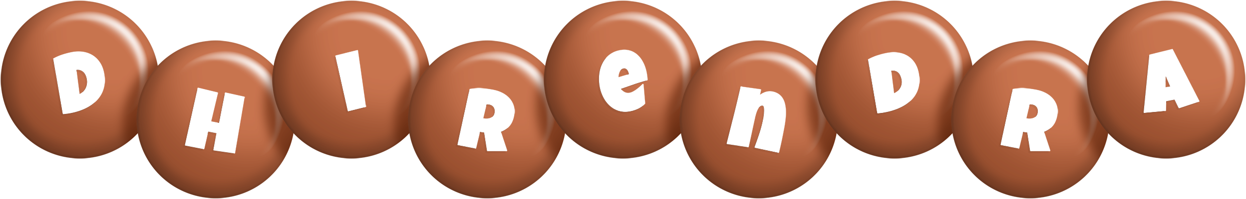 Dhirendra candy-brown logo