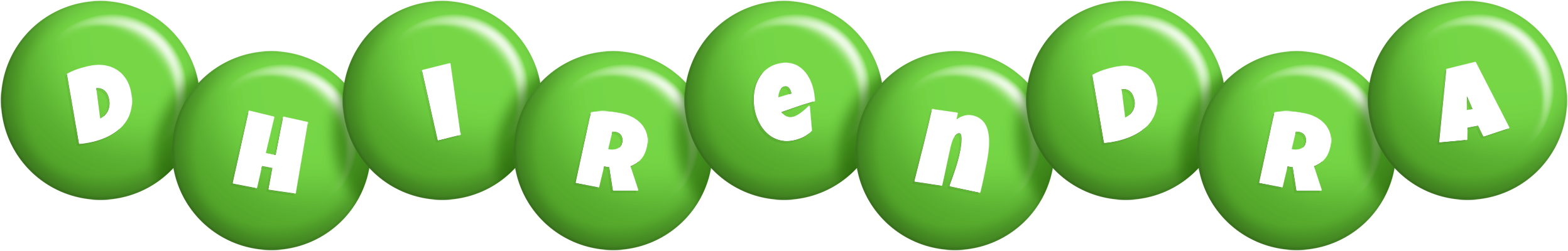 Dhirendra candy-green logo