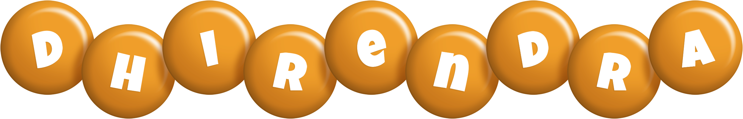 Dhirendra candy-orange logo