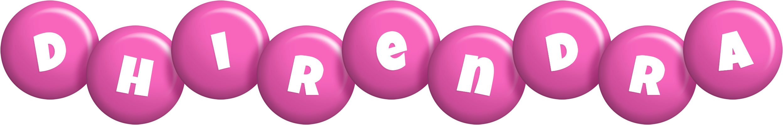 Dhirendra candy-pink logo