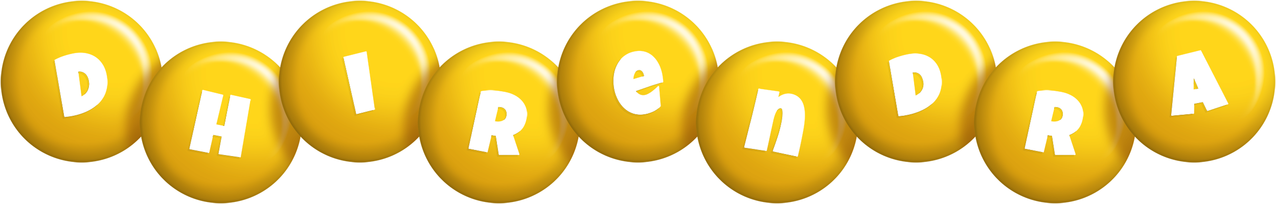 Dhirendra candy-yellow logo