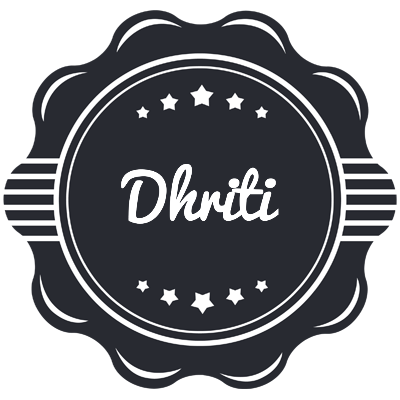 Dhriti badge logo