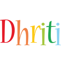 Dhriti birthday logo