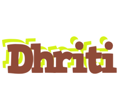 Dhriti caffeebar logo