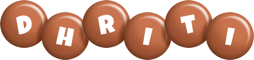 Dhriti candy-brown logo