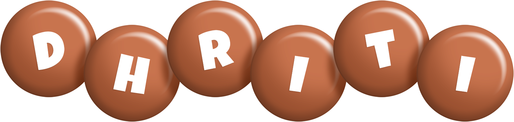 Dhriti candy-brown logo