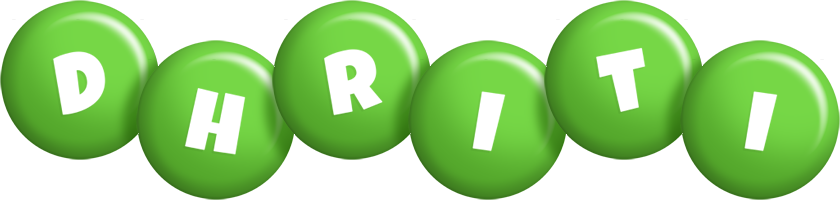 Dhriti candy-green logo