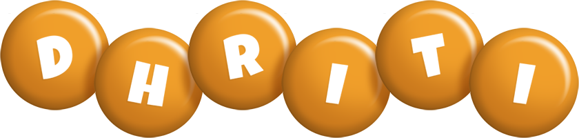 Dhriti candy-orange logo