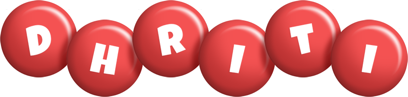 Dhriti candy-red logo