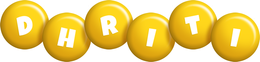 Dhriti candy-yellow logo