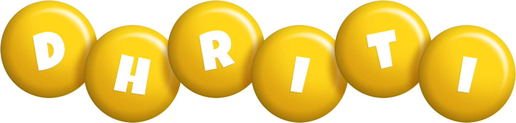 Dhriti candy-yellow logo