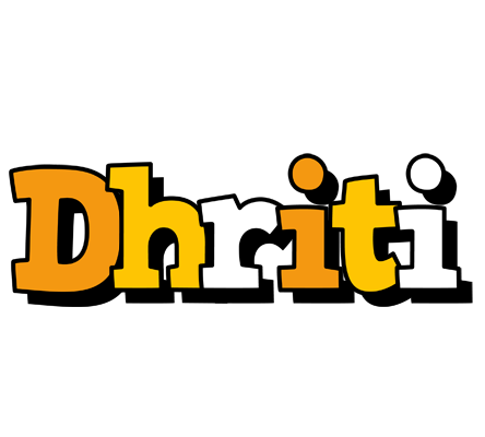 Dhriti cartoon logo