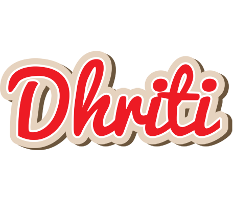 Dhriti chocolate logo
