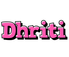 Dhriti girlish logo