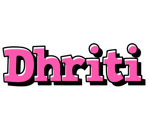 Dhriti girlish logo