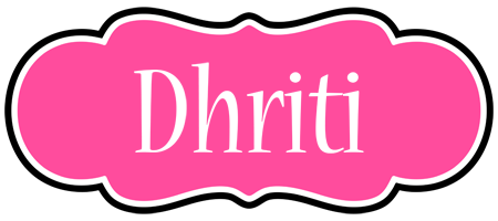 Dhriti invitation logo