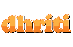 Dhriti orange logo