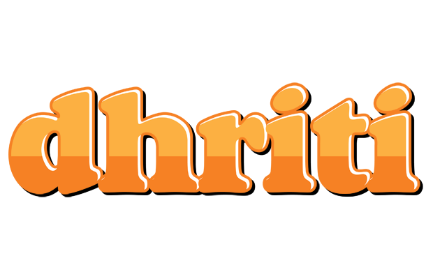 Dhriti orange logo