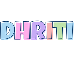 Dhriti pastel logo