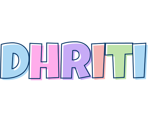 Dhriti pastel logo