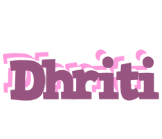 Dhriti relaxing logo