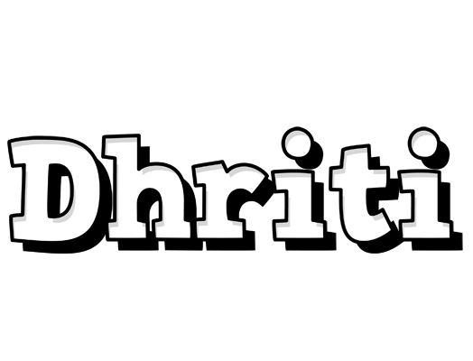 Dhriti snowing logo