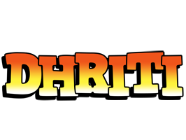 Dhriti sunset logo