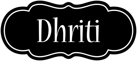 Dhriti welcome logo