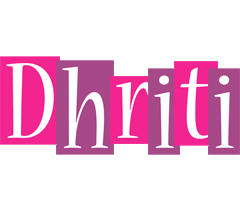 Dhriti whine logo